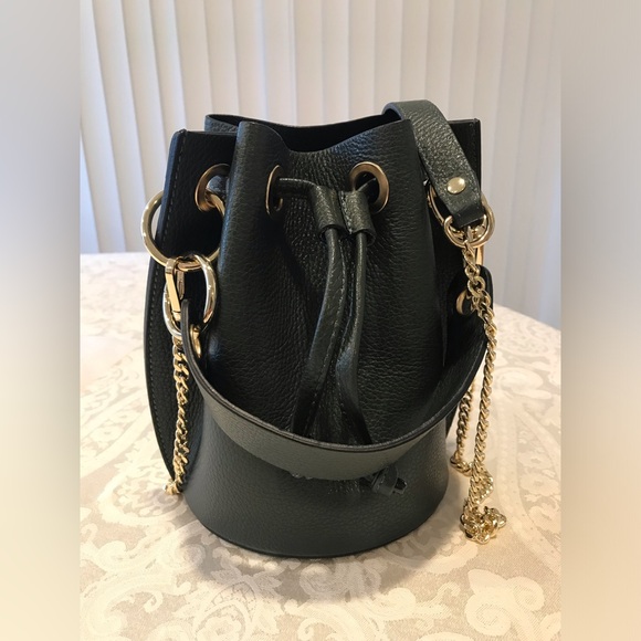 DV by Dolce Vita Handbags - DV leather bucket bag, made in Italy.